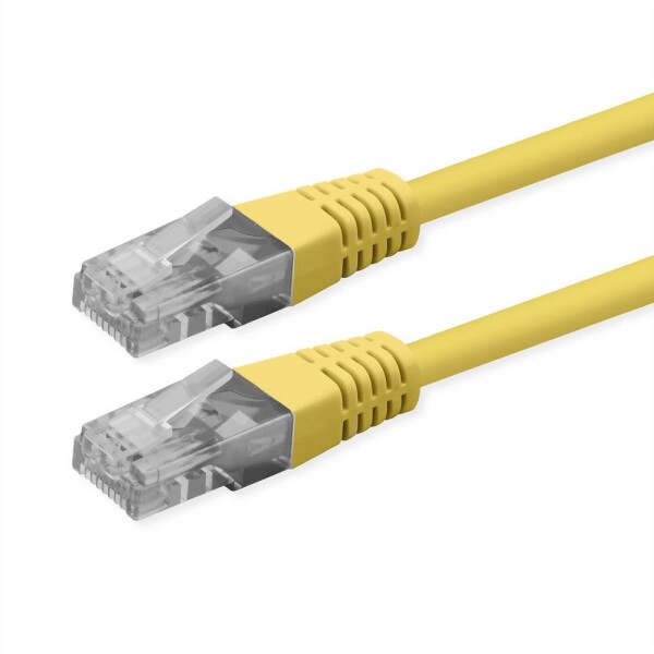 Roline 21.51.1562 RJ45 síťové kabely, propojovací kabely CAT 6 U/UTP 5.00 m žlutá nestíněný 1 ks