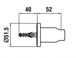Laufen - Sprchové příslušenství Držák sprchy, matná světle zlatá HF504779462000