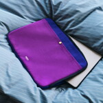 HAY Obal na notebook 13"/14" Purple Multi, fialová barva, textil