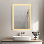 Zrcadlová skříňka s osvětlením SAT 50x71 cm kov SATZGALED5071BI SATZGALED5071BI