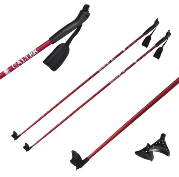 CALTER X-SNOW 120 cm červené / Běžecké hole / Aluminium 6061 / plastová rukojeť / O 16 mm (BH-XSNOW-120-3)