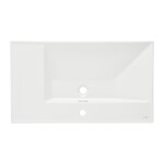 Nábytkové umyvadlo SAT B-Way 81x46 cm bílé matné otvor pro baterii uprostřed SATBWA8046WM SATBWA8046WM