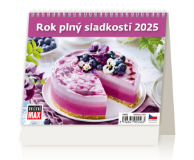 Stolní kalendář 2025 Helma MiniMax - Rok plný sladkostí