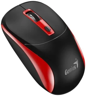 Genius NX-7123 černo-červená / Optická bezdrátová myš / 1200 dpi / Copilot / 4 tlačítka (31030043402)