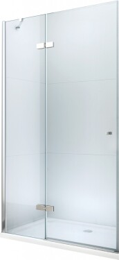 MEXEN - Roma Sprchové dveře křídlové 70, transparent, chrom se stěnovým profilem 854-070-000-01-00