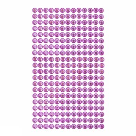 DpCraft Nalepovací kamínky 6 mm 260 ks sytě růžové