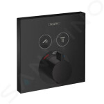 HANSGROHE - Shower Select Termostatická baterie pod omítku pro 2 spotřebiče, matná černá 15763670