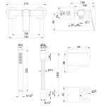INVENA - Sprchová baterie TREND měď BN-P1-014-L