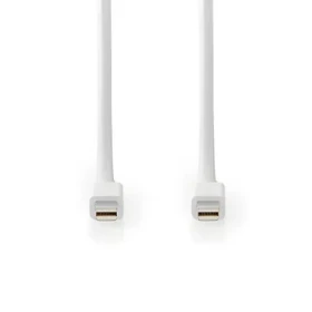 Nedis Mini DisplayPort 1.4 bílá / Kabel / Mini DisplayPort - Mini DisplayPort / 48 Gbps / 2 m (CCGB37504WT20)
