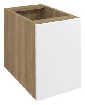 SAPHO - WAVE skříňka spodní dvířková 30x45x47,8cm, pravá/levá, bílá/dub cuneo WA030-3025