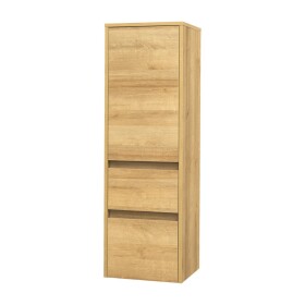 Mereo Opto koupelnová skříňka vysoká 125 cm, levé otevírání, dub Riviera CN924LN