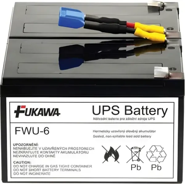 FIAMM FWU6 / Baterie pro UPS / náhrada za APC RBC6 / 24V / 12Ah / životnost 5 let