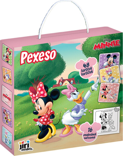 Pexesá v škatulke s maľovankami Minnie