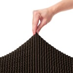 Bielastické potahy COSTINA tabáková křeslo ušák (š. 60 - 110 cm)