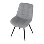 Jídelní židle, šedá, látka, HC-T1130 GREY2