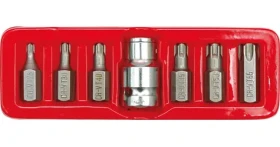 Vorel Sada bitů TORX 7 ks / Sada bitů / TORX / CrV ocel