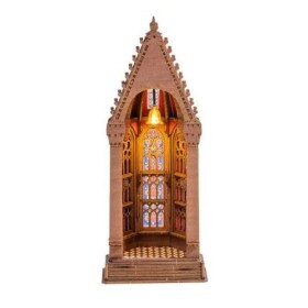 3D Dřevěná skládačka: Geometrická katedrála LED 112 dílků
