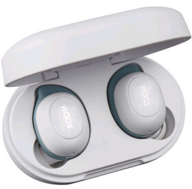 Boompods Boombuds GS bílá / Bezdrátová sluchátka s mikrofonem / Bluetooth 5.0 / IPX5 / až 35 hodin (BGSWHT)