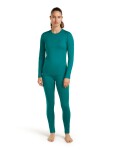 Dámské merino spodky ICEBREAKER Wmns 200 Oasis Leggings, Tidal Teal velikost: XS