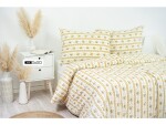 Stanex Ložní povlečení bavlněné Retro béžové (LS250) ROZMĚR: 140x220 cm + polštář (90x70 cm)