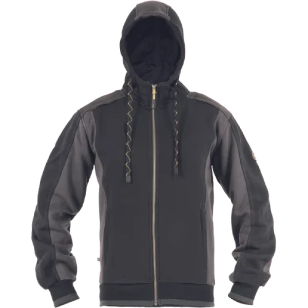 CERVA DAYBORO mikina s kapucí černá 4XL 0306007460007
