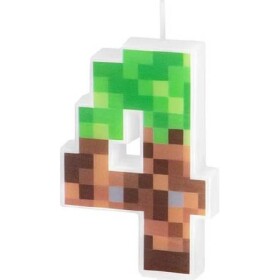 Svíčka minecraft 7cm číslo 4 - Party Pal