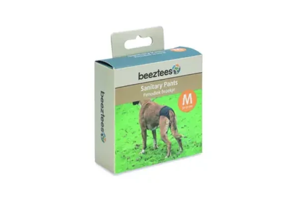 Beeztees Nylonové hárací kalhotky černá M / 32-37cm (KF-795502)