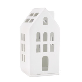 Räder Porcelánový svícen domeček Guest House, bílá barva, porcelán