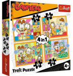Puzzle Garfield miluje lasagne 4v1 (35,48,54,70 dílků)