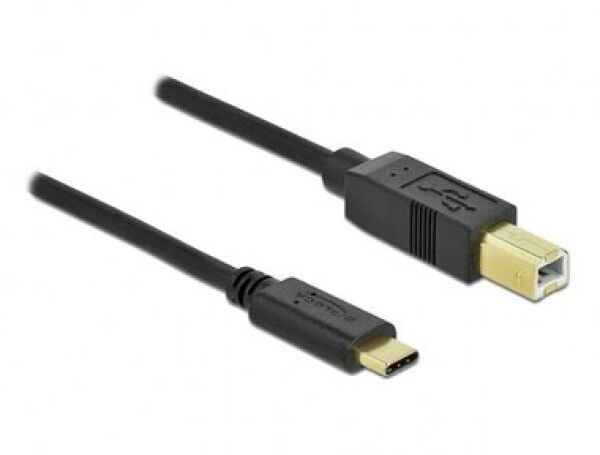 DeLock Kabel USB 2.0 C (M) - USB 2.0 B (M) 2.0m černá (83330)