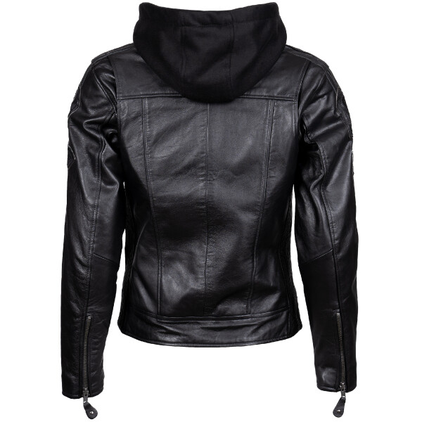 Dámská Kožená Bunda MC Collection LH3 AllBlack Brixton Černá Velikost: 5XL