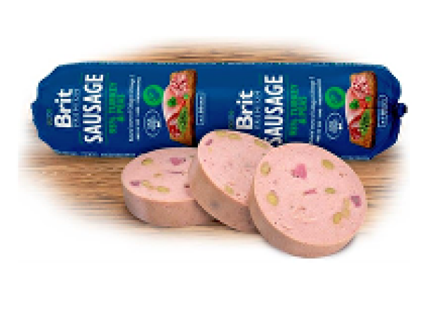 Brit Sausage Turkey & Pea 800g New + Množstevní sleva