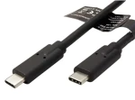 Roline USB-C - USB-C kabel 50 cm černá / Kabel / USB 3.2 Gen 2x2 / PD 100W / 20 Gbps (11.02.9070)