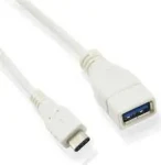 MicroConnect kabel USB-C (M) - USB3.0 A (F) 0.2m bílá / 5000Mbit/s (USB3.1CAF02W)