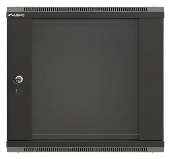 Lanberg WF03-5309-10B černá / Nástěnný rozvaděč / 19" / 9U / 540×350 mm / skleněné dveře / Nosnost 60 kg (WF03-5309-10B)