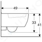 GEBERIT - iCon xs Závěsné WC, 350x490 mm, bílá 204030000