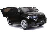 Mamido Elektrické autíčko BMW X6 M dvoumístné XXL lakované černé