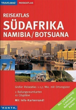 Jižní Afrika, Namíbie, Botswana atlas V
