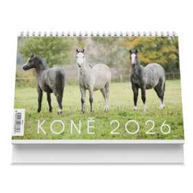 Stolní kalendář Koně 2026