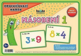 Procvičovací karty - násobení 1 (malá násobilka) - kolektiv autorů