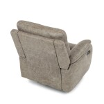 TV a relaxační křeslo s manuálním ovládáním, potah lanýžová látka v dekoru vintage