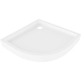 MEXEN - Flow+ Sprchová vanička čtvrtkruh 90 x 90, bílá lesk 46Q109090H