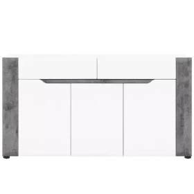 Komoda Brando B03 bílá/Beton 3d2s