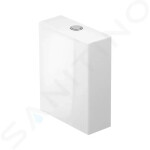 DURAVIT - White Tulip Splachovací nádrž 370x145 mm, připojení vlevo, s WonderGliss, bílá 09331000051