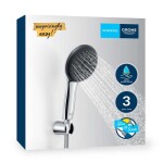 GROHE - Vitalio Start Set sprchové hlavice, držáku a hadice, 3 proudy, chrom 26769001