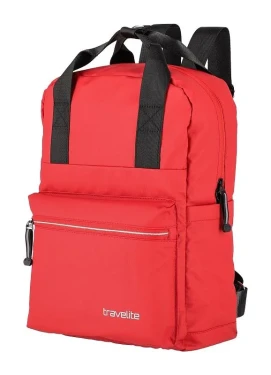 Travelite Basics Canvas Backpack Red 11 L TRAVELITE-96319-10