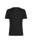 Pánské merino tričko s krátkým rukávem ICEBREAKER Mens 125 ZoneKnit SS Crewe, Black velikost: L