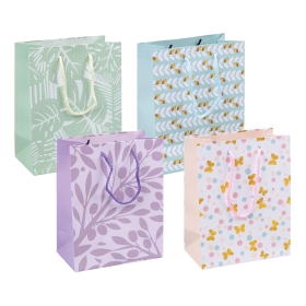 DONAU HOME dárková taška - Pastel, mix pastelových barev - 12ks