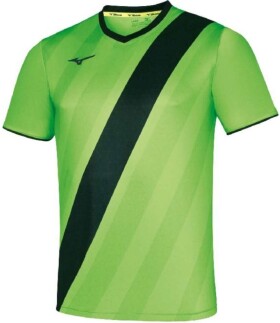 Mizuno Game Shirt OSAKA Green Fluo/Black - Fotbalový dres Mizuno Game Shirt OSAKA P2EA750530 Velikost textilu: S