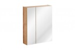 COMAD - Zrcadlová skříňka 60cm 2 dvířka DUB CAPRI 5907611647844